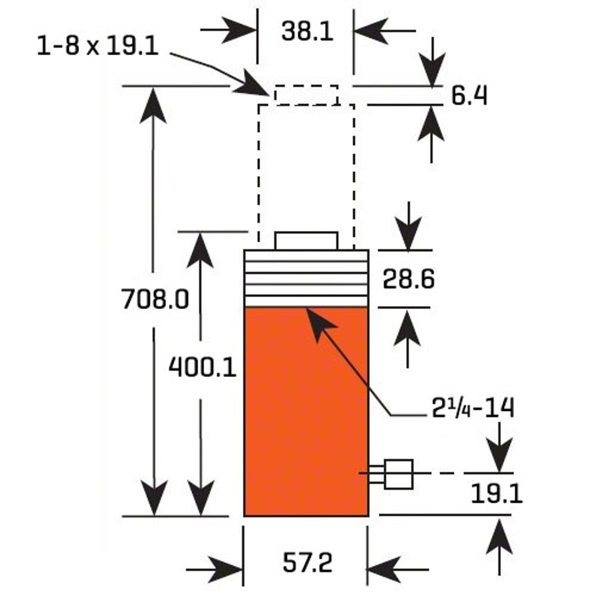 Power Team C1012C Cylinder 10t Stroke 308 Mm